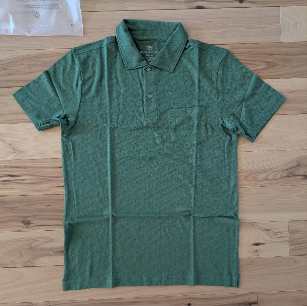 Mack Weldon Jesper Polo - new, never worn, size: M, color: matcha green
